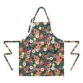 thumbnail image 2 of Pioneer Flower Floral Print Pattern Apron-Garden Aprons for Women with Pockets-Cotton Linen Waterproof Kitchen Cooking Gardening Aprons Adjustable for Kitchen,Cooking,BBQ and Salon 33x27 Inch, 2 of 7