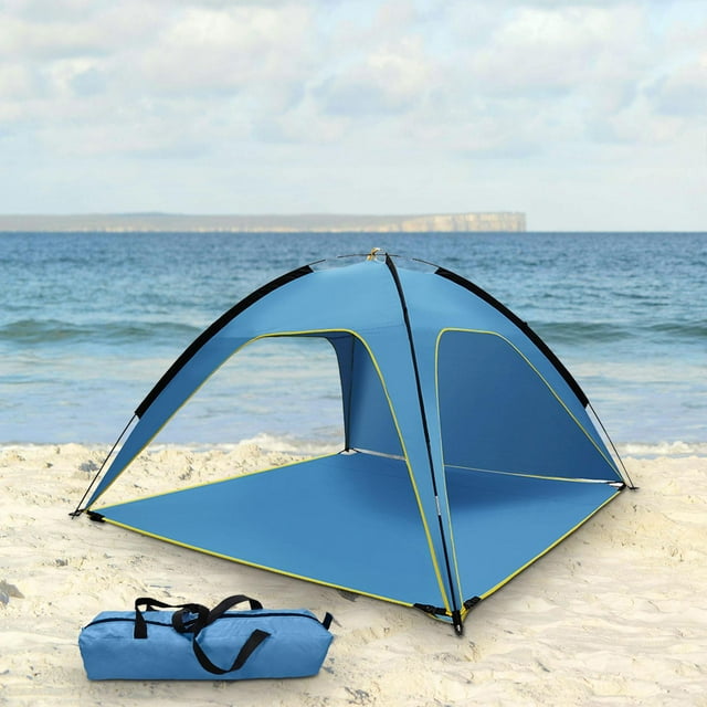 Fácil instalación, tienda de campaña para la playa, tienda tipo cúpula, protección, toldo portátil para exteriores, refugio solar para mochileros,