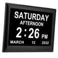 thumbnail image 1 of Reloj Electrónico, Reloj Con Calendario Digital De 8 Pulgadas, 12 Grupos De Alarma, Multifunción, Atenuación Automática, 3 Grupos De Recordatorios De Medicamentos Para Personas, 1 of 7