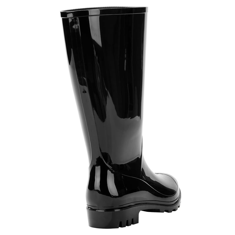 Time and Tru Women's Rain Boots, Wide Width Available