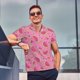 thumbnail image 4 of Fotbe Watermelon Camiseta Polo de Golf para Hombre con Estampado – Camisa Deportiva Transpirable con Cuello Abotonado-Large, 4 of 6
