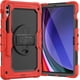 thumbnail image 1 of Funda para Samsung Galaxy Tab S10 Plus 12.4 pulgadas 2024/S9 FE Plus/S9 Plus 2023, funda protectora resistente a prueba de golpes con protector de pantalla, soporte giratorio de 360°, correa de mano, 1 of 9