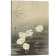 thumbnail image 1 of ARTCANVAS Baby Chicken and Worm Canvas Art Print by Ohara Koson - Size: 40" x 26" (1.50" Deep), 1 of 9