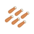 thumbnail image 1 of serony 6x Zipper Pull Tab Fixer Zipper Tags Leather DIY Craft for Boot Bag Backpack Brown, 1 of 8