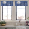 thumbnail image 3 of LALILO Kitchen Curtain Valance I Love You Moon And Love Rod Pocket Window Curtain 52"x 18" Set of 2, 3 of 5