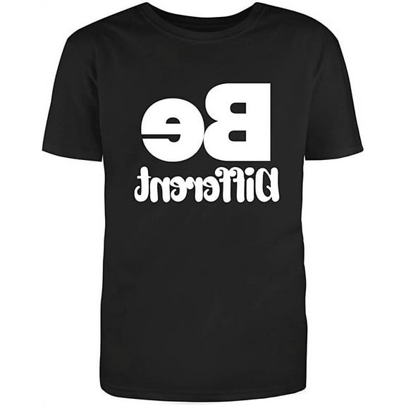 Be Different Sarcastic Novelty Funny Unisex Black T Shirt