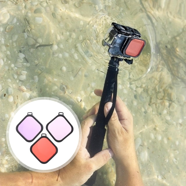 OUNONA 1 Set Waterproof Camera Housing Purple Glass Material For Outdoor Photography And Divers