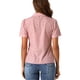 thumbnail image 3 of INSPIRAR CHIC Blusas de Cuello en V para Mujeres Elegantes Casual con Estampado de Cereza, con Solapa Notch, de Manga Corta de Verano, Talla XS, Rosa, 3 of 6