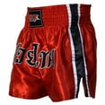 thumbnail image 3 of Men Boxing Shorts MMA Mauy Thai Training Fitness Gym Cage Fight Kickboxing Trunks Clothing Red X-Large, 3 of 6