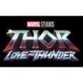 thumbnail image 2 of Junior's Marvel: Thor: Love and Thunder Classic Logo  Graphic Tee Black Medium, 2 of 3
