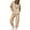 Beige, variant on Womens Fleece Tracksuit Sets 2 Piece Sweatsuits Long Sleeve Zip Up Sweatshirt Hoodies and Sweatpants Jogger Pants Trendy Fall Outfits