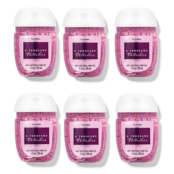A Thousand Wishes 6-Pack Hand Gel Sanitizers by Bath Body Works/White Barn