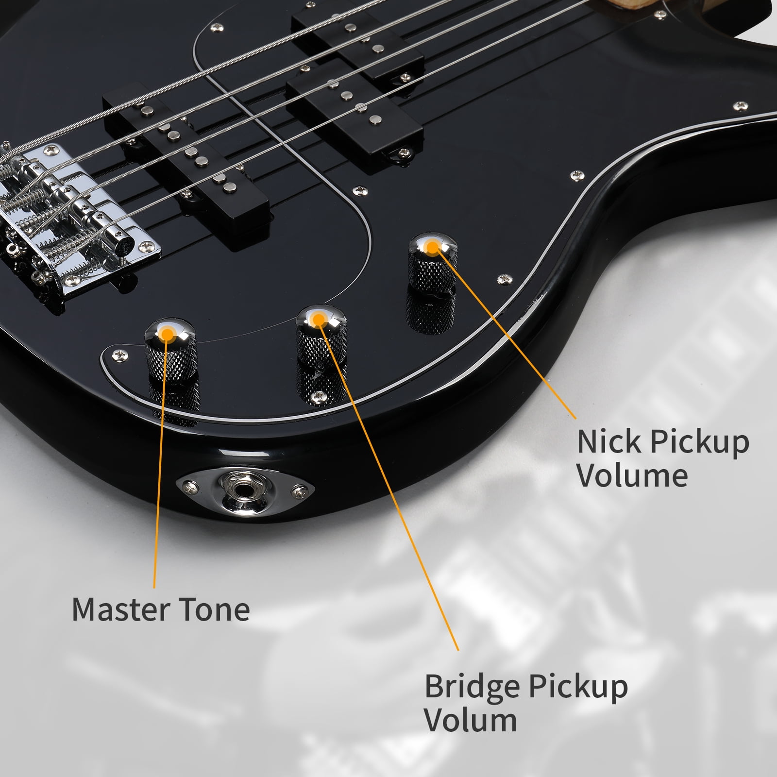 Ktaxon, Electric Bass Guitar, 46in Full-Size, with 20W Amp Kit