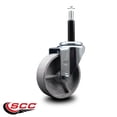 thumbnail image 2 of 4 Inch Semi Steel Wheel Swivel 3/4 Inch Expanding Stem Caster SCC, 2 of 2