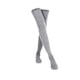 thumbnail image 1 of Sonducket 1 par de medias altas hasta el muslo estilo pijo de invierno cálido calcetín botas accesorios de mujer regalos del Día de San Valentín para Medias Gris claro, 1 of 6