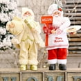 thumbnail image 3 of Maxcozy Christmas Standing Santa Claus Figurines for Xmas Table Decor Xmas Gift Ornament (13inch) B, 3 of 12
