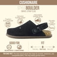 thumbnail image 2 of Cushionaire Boulder Genuine Leather Clogs for Women, Slingback Slip On Shoes with Adjustable Swivel Back Strap and Memory Foam Footbed, 2 of 20