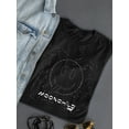 thumbnail image 3 of Moonchild Emoji - Cosmic Smiley Starry Night Women's T-shirt, 3 of 4