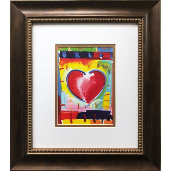 Peter Max "Heart" CUSTOM FRAMED Print Generic