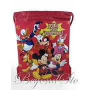 Beyondstore Disney Mickey and Friends Drawstring Backpack Tote Bag