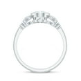 thumbnail image 2 of Rosec Jewels Certified Lab Grown Diamond Oval Engagement Ring with Accent - EF-VS Quality, 14K White Gold, US 4.00, 2 of 9