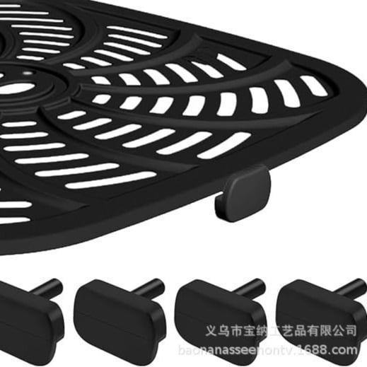 4pcs Air Fryer Bumpers Protectors for Tray Feet Replacement Parts Protective Supplies