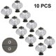 thumbnail image 2 of Acrylic Pumpkin Knobs, Clear Cabinet Knobs Set of 10 Vintage Decorative Handles, 2 of 4