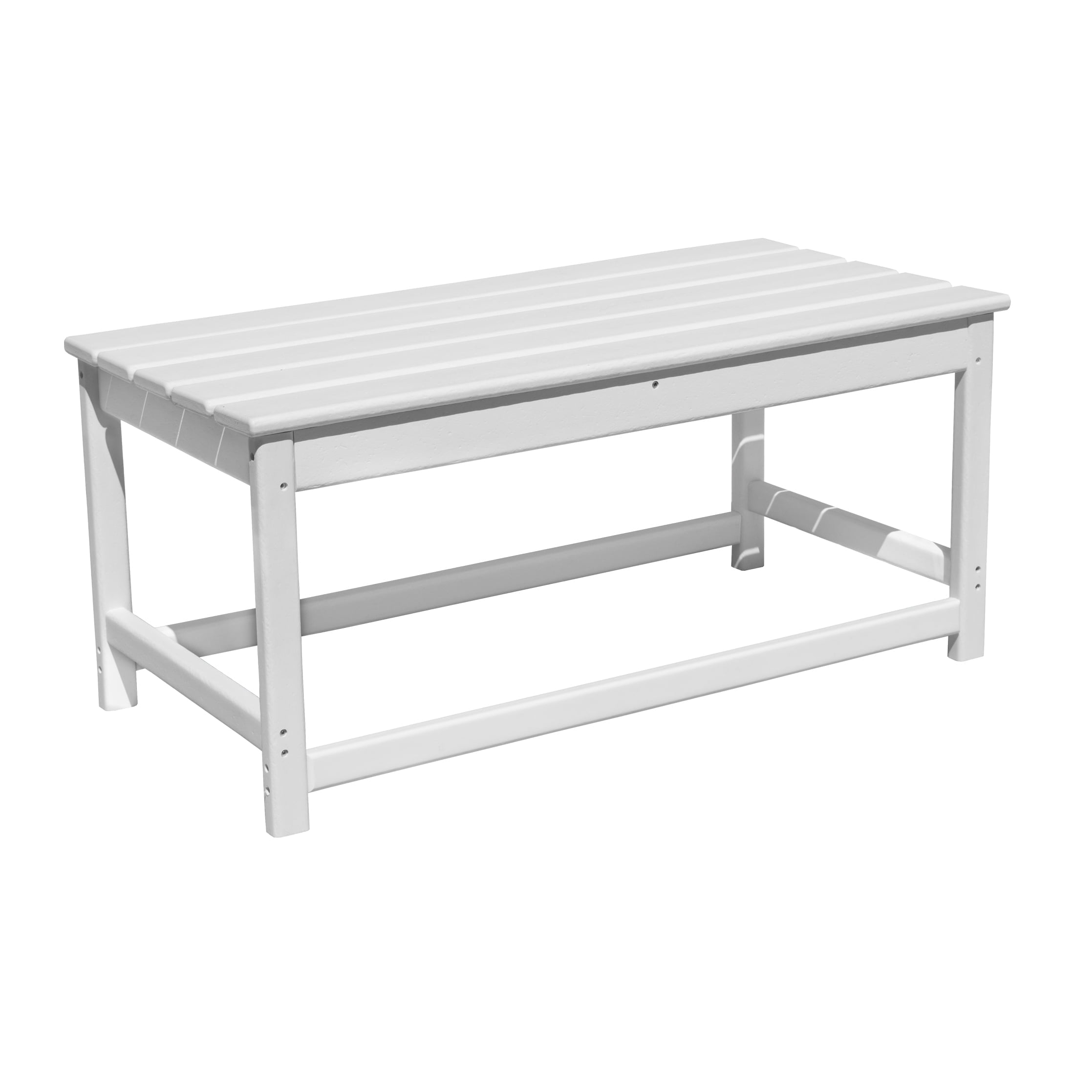 Westin Outdoor 35" Inch Adirondack Coffee Table for Patio Backyard UV Weather Resistant HDPE Plastic, Red