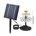 thumbnail image 3 of Yhmxh Pool Accessories Beach Essentials Decking Mounted Glass Bird Baths Bowl Spa With Adjustable Sturdy Steel Clamp And Solar Fountaini Pump For Garden Patio Grass Yard Decks Railing Decoration, 3 of 3