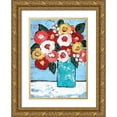 thumbnail image 1 of Allemand, Sue 18x24 Gold Ornate Wood Framed with Double Matting Museum Art Print Titled - Flowers for Mom, 1 of 4