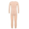 thumbnail image 2 of Alvivi Girls Boys Thermal Underwear Long John Set Fleece Lined Kids Base Layer Ballet Dance Undergarment Nude B 8, 2 of 7