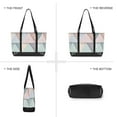 thumbnail image 6 of FORMRS Canvas Laptop Tote Bag for Women with 15.6" Computer Compartments Shoulder Handbag, Green Geometric, 6 of 7