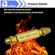 Goobetter Professional Screw Extractor Kit 6Pcs | High Speed Steel Bolt & Screw Remover | Damaged Screw Drill Bit Set for Broken Bolts