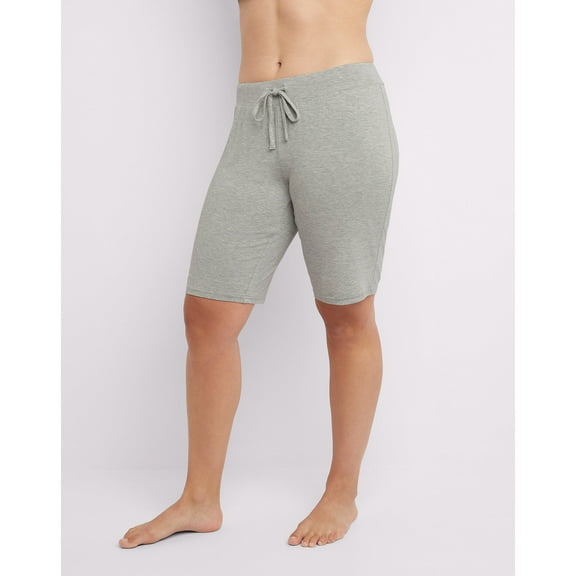 Maidenform Cozy Bermuda Short Heather Gray Women's Size Small