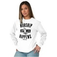 thumbnail image 3 of Worship Happens John 3:16 Prayer Plus Size Long Sleeve Graphic Tee Shirt Brisco Brands 2X, 3 of 5