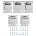 thumbnail image 2 of Shelf Support Shelf Buckle Shelf Accessory 5Pcs Shelf Mount Bracket Hanger Stainless Steel Tube Support Holder Buckle Hardware SilverSealing Type, 2 of 8