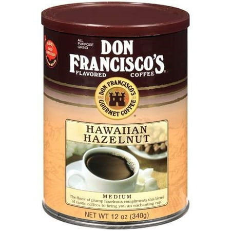 Don Francisco's Medium Roast Gourmet Coffee, Hawaiian Hazelnut, 12 Oz