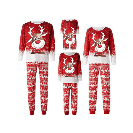 

Family Christmas Matching Pajamas Sets Christmas Matching Jammies for Couples Christmas Elk Pjs Holiday Sleepwear Set