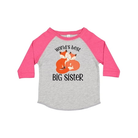 

Inktastic World s Best Big Sister Gift Toddler Toddler Girl T-Shirt