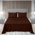 thumbnail image 2 of EASYCOT Queen Sheet Set 800 Thread Count Egyptian Cotton 4-Piece Deep Pocket 12" Soft & Breathable - Chocolate, 2 of 7