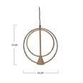 thumbnail image 2 of Bloomingville Rope Pendant Light with Metal Frame, Abaca Living Room / Dining Room Lighting, 2 of 2