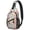 Black-179, variant on Colorful Weed Sling Bag for Men & Women - Durable Chest Bag with Secure Zippers for Biking & Urban Use - Hemp Leaf & Marijuana Leaf Aesthetic