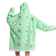 thumbnail image 4 of Manta usable de franela con capucha,Manta usable de franela para mujer, manta cálida, sudadera con capucha, manta grande con capucha, la mejor de su clase, 4 of 6