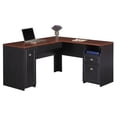 thumbnail image 1 of Kingfisher Lane L-Shaped Wood Computer Desk in Black, 1 of 6