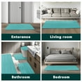 thumbnail image 2 of CHAKME 5 Piece Bathroom Rug Set Non Slip Ultra Absorbent Machine Washable Memory Foam Large 20"x46" & 32"x20" Long 24"x17" Small 18"x16" U Shape Contour 24"x20" Toilet Mat Ocean Ripple blue, 2 of 8