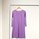 thumbnail image 2 of Camisón de manga larga de otoño para mujer con almohadillas para el pecho incorporadas, vestido de dormir, vestido de pijama informal para uso en casa y al aire libre, camisón cómodo y elegante, 2 of 8