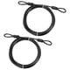thumbnail image 1 of Cable de Seguridad Uxcell con Asas [2Pcs] - 6.56ft / 78.7 Pulgadas Cable de Seguridad de Acero Inoxidable para Candado de Equipaje Uso para Bicicletas y Equipaje - [Negro], 1 of 6