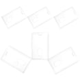 thumbnail image 1 of Mobutofu 6Pcs Card Sleeves Clear Card Protector for Library Cards Lanyard Compatible Rectangular, 1 of 8