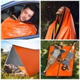 thumbnail image 6 of Vhappy Rectangular Survival Sleeping Bag, Orange, 6 of 6