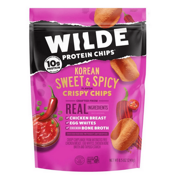 Wilde Korean Sweet & Spicy Protein Chips, 8.5 Ounce